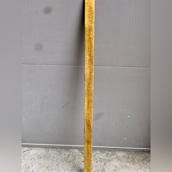 Vintage CE Made in Italy Ornate Pressed Embellished Gold Painted Yard Stick - Picture 6 of 15